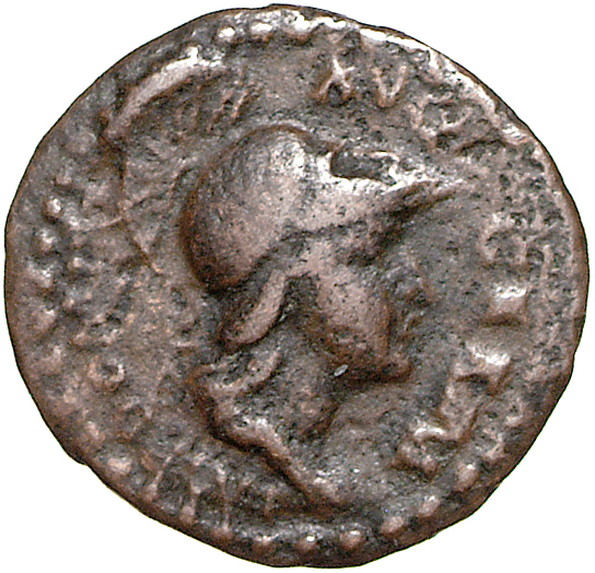 RIC II, Part 1 (second edition) Domitian 241 Domitian obverse, Bust of Minerva, helmeted and draped, right
