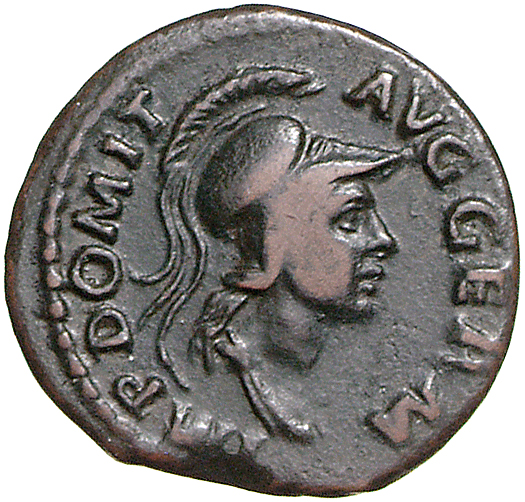 RIC II, Part 1 (second edition) Domitian 241 Domitian obverse, Bust of Minerva, helmeted and draped, right