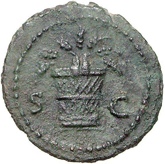 RIC II, Part 1 (second edition) Domitian 245 Domitian reverse, Corn-ears in basket
