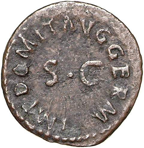 RIC II, Part 1 (second edition) Domitian 248 Domitian reverse, Legend surrounding large S C