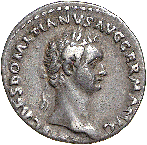 RIC II, Part 1 (second edition) Domitian 270 Domitian obverse, Head of Domitian, laureate, right