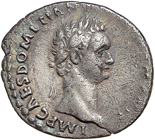 RIC II, Part 1 (second edition) Domitian 270 Domitian obverse, Head of Domitian, laureate, right