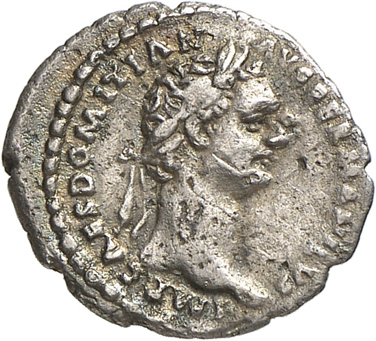 RIC II, Part 1 (second edition) Domitian 273 Domitian obverse, Head of Domitian, laureate, right