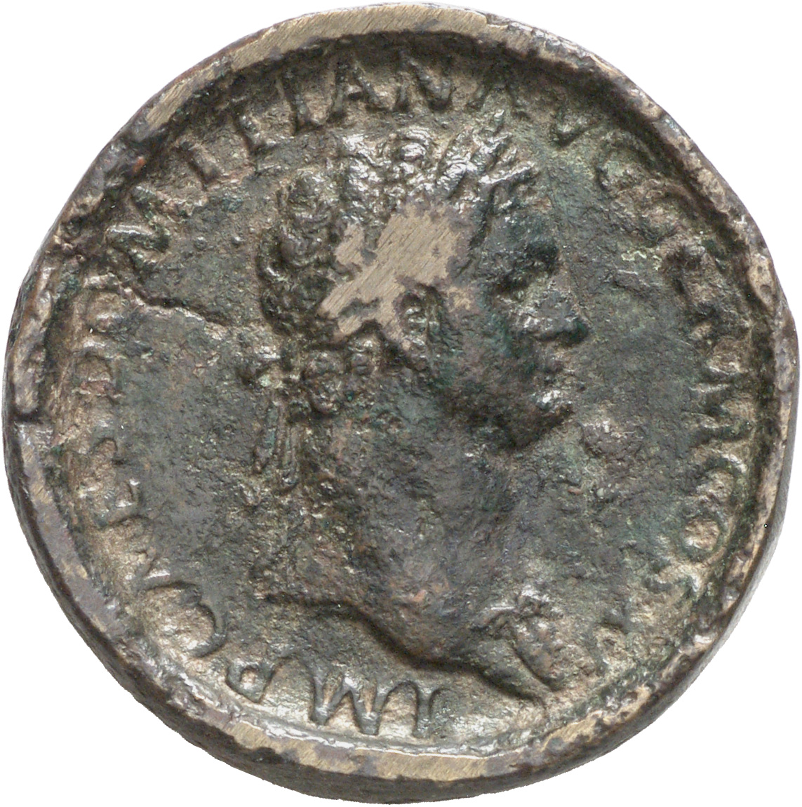 RIC II, Part 1 (second edition) Domitian 277 Domitian obverse, Bust of Domitian, laureate, right with aegis