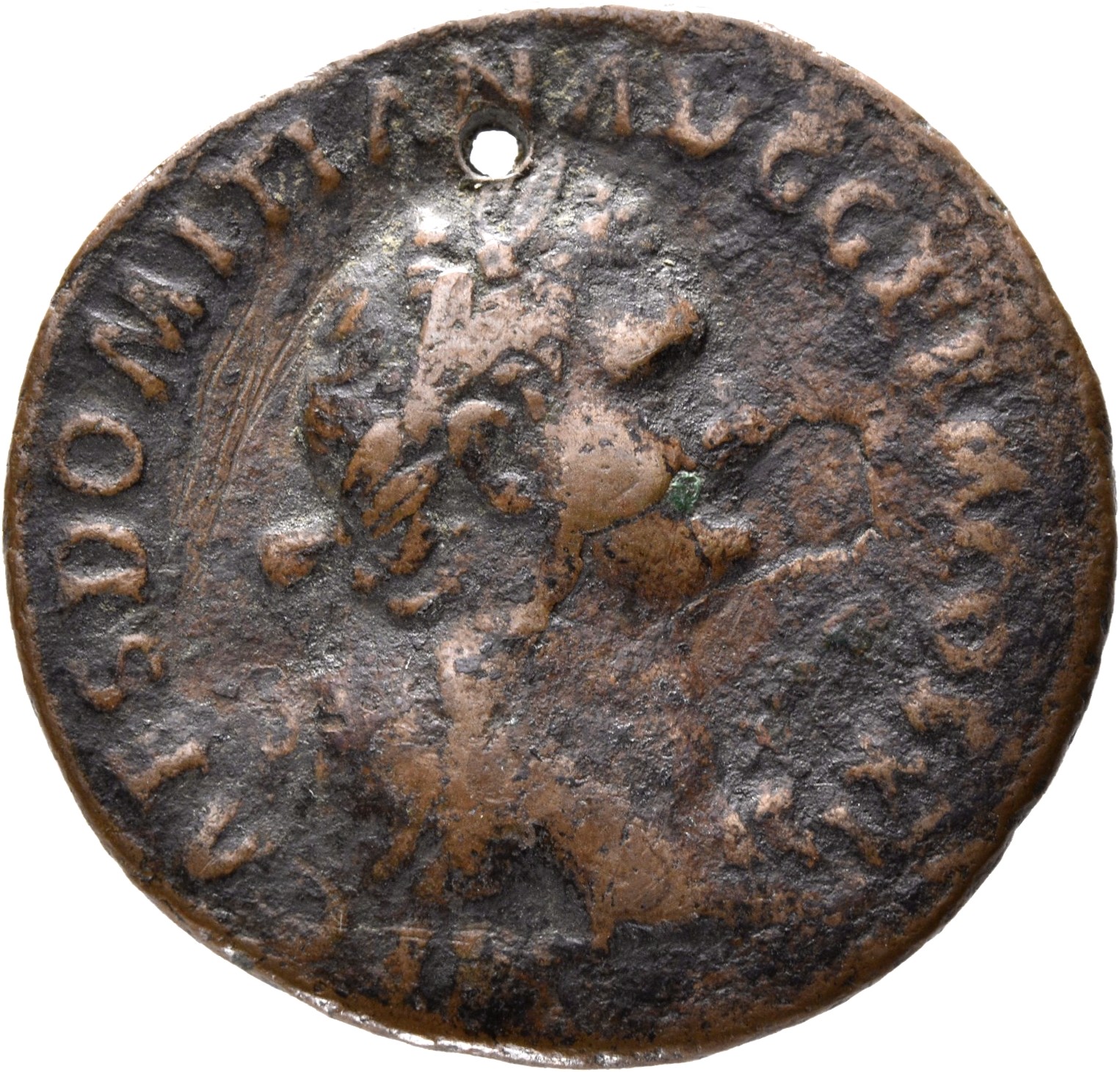RIC II, Part 1 (second edition) Domitian 303 Domitian obverse, Bust of Domitian, laureate, right with aegis