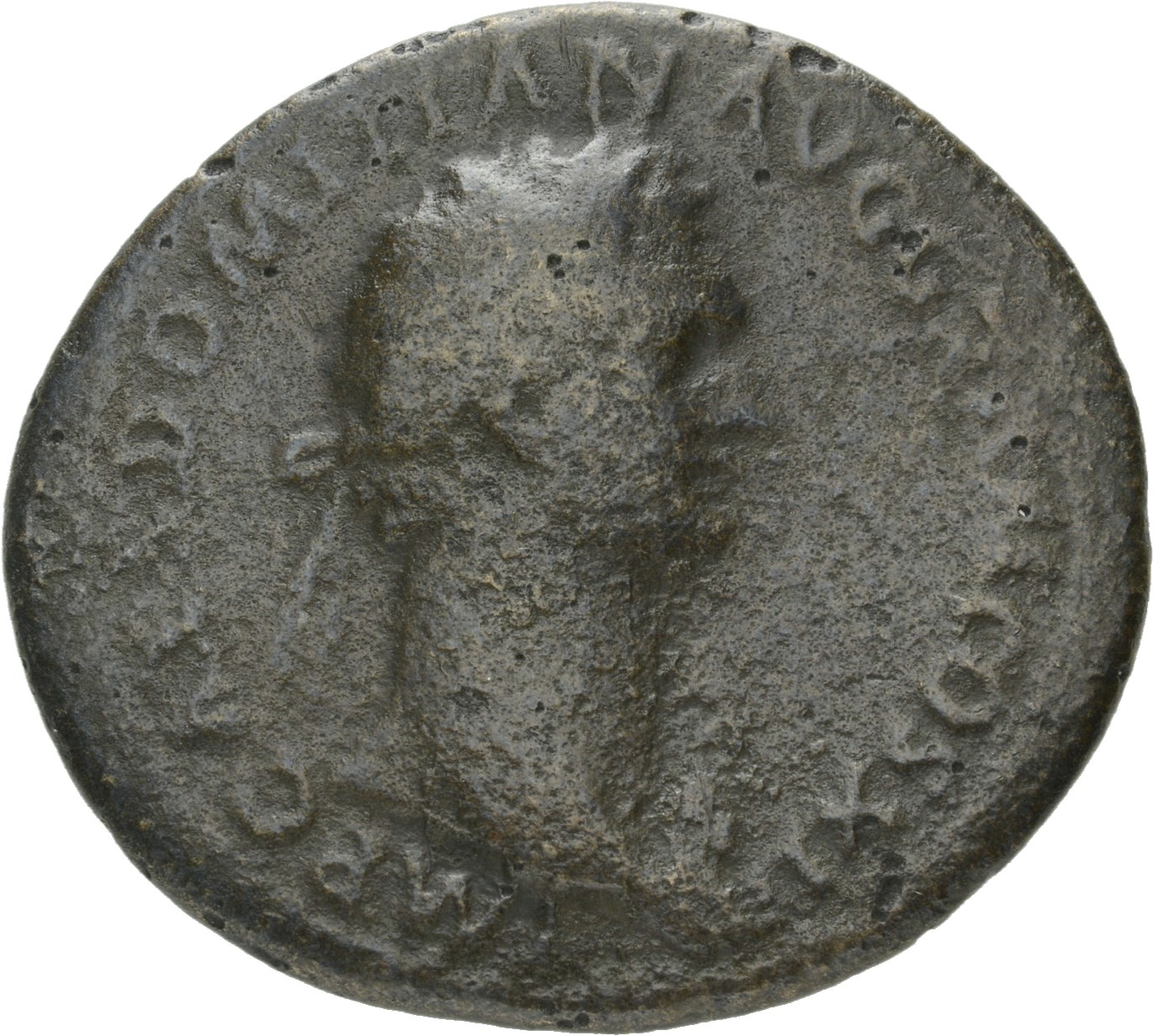 RIC II, Part 1 (second edition) Domitian 305 Domitian obverse, Bust of Domitian, laureate, right with aegis
