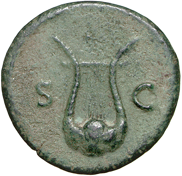 RIC II, Part 1 (second edition) Domitian 310 Domitian reverse, Lyre