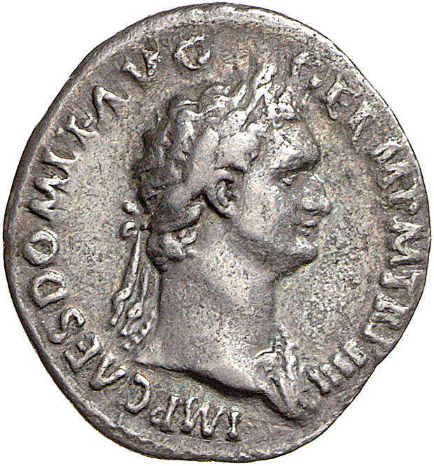 RIC II, Part 1 (second edition) Domitian 320 Domitian obverse, Bust of Domitian, laureate, right with aegis