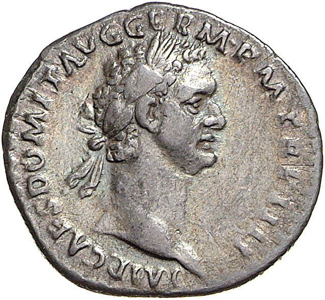 RIC II, Part 1 (second edition) Domitian 335 Domitian obverse, Head of Domitian, laureate, right