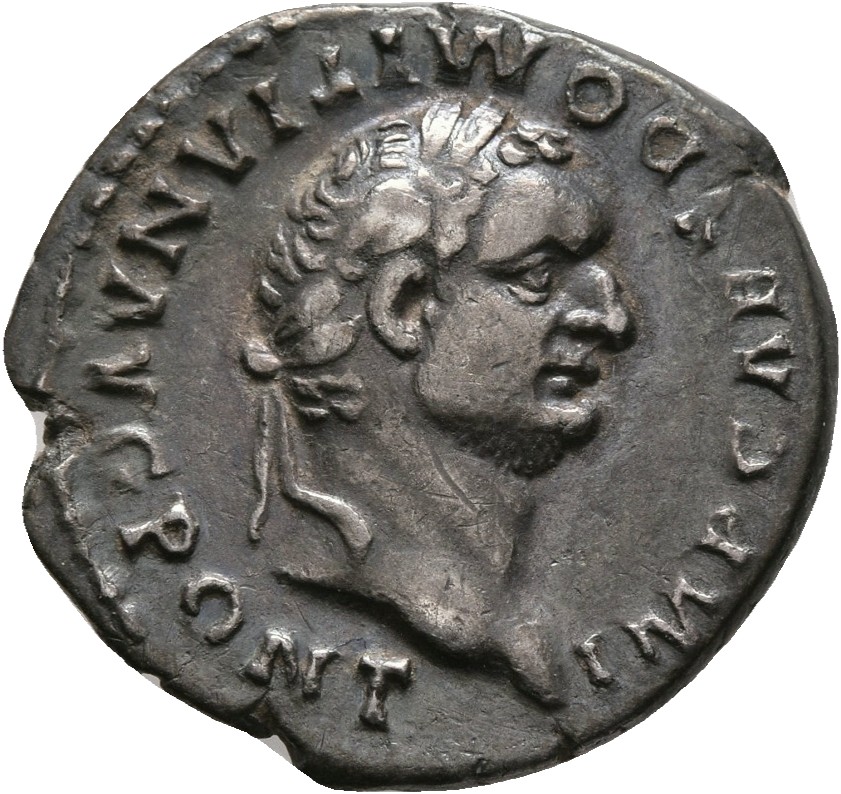 RIC II, Part 1 (second edition) Domitian 34 Domitian obverse, Head of Domitian, laureate, right