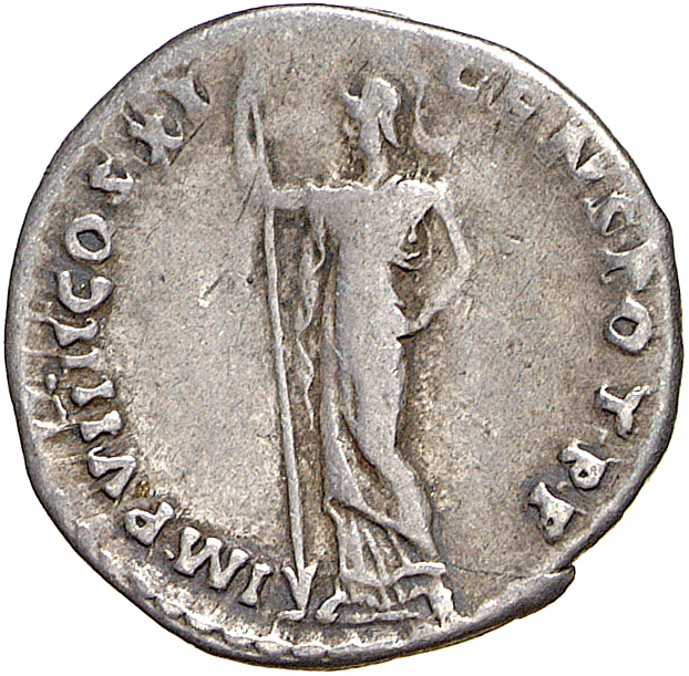 RIC II, Part 1 (second edition) Domitian 345 Domitian reverse, Minerva standing left, holding spear