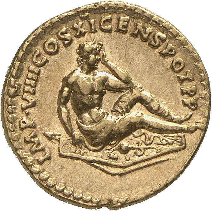 RIC II, Part 1 (second edition) Domitian 346 Domitian reverse, Germania seated right on shield; broken spear below