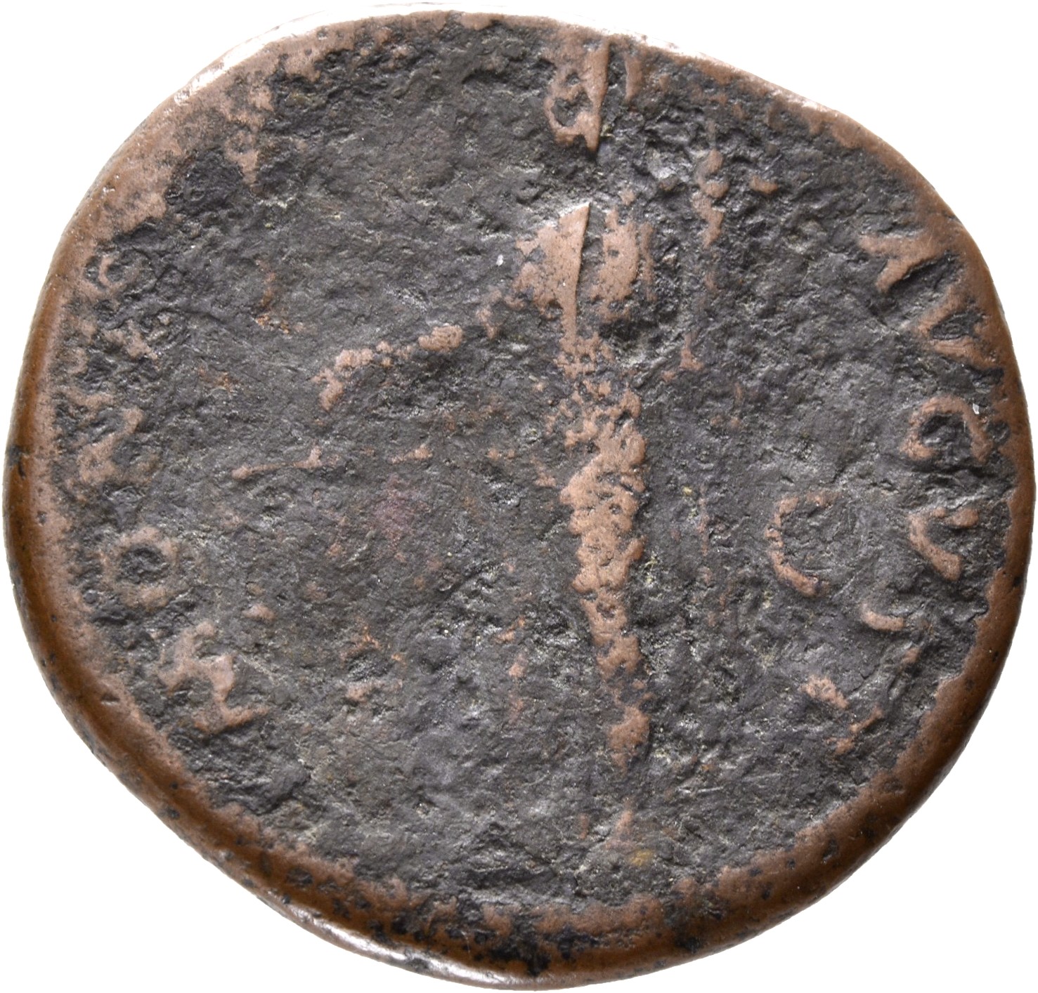 RIC II, Part 1 (second edition) Domitian 383 Domitian reverse, Moneta, draped, standing left, holding scales in extended r...