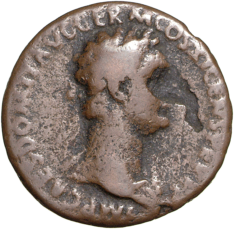 RIC II, Part 1 (second edition) Domitian 421 Domitian obverse, Bust of Domitian, laureate, right with aegis