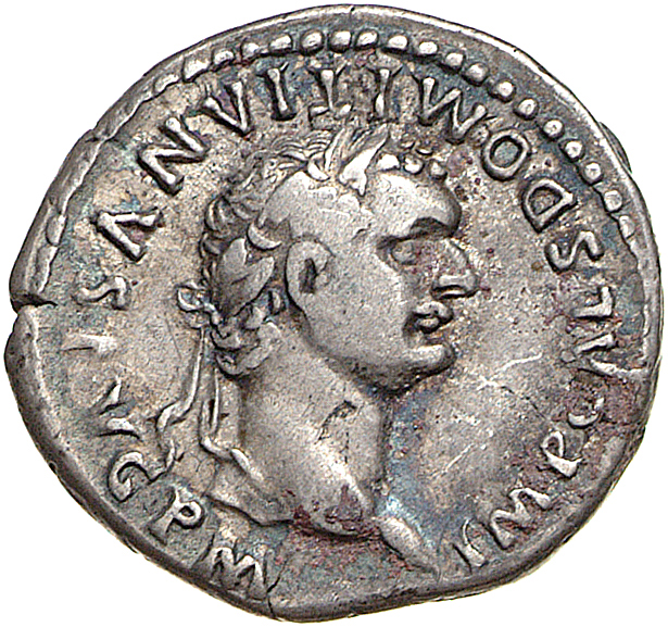 RIC II, Part 1 (second edition) Domitian 43 Domitian obverse, Head of Domitian, laureate, right