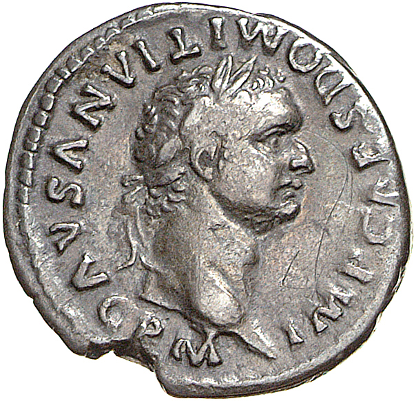RIC II, Part 1 (second edition) Domitian 43 Domitian obverse, Head of Domitian, laureate, right