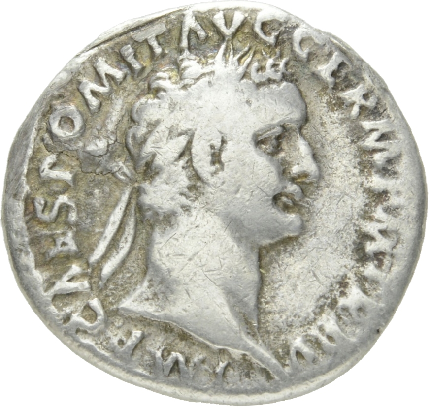 RIC II, Part 1 (second edition) Domitian 435 Domitian obverse, Head of Domitian, laureate, right