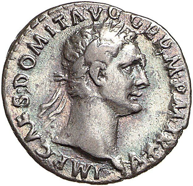 RIC II, Part 1 (second edition) Domitian 435 Domitian obverse, Head of Domitian, laureate, right