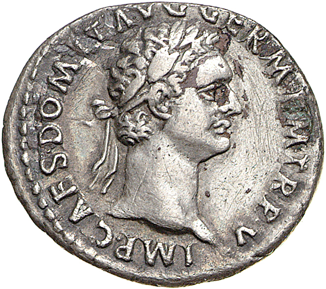 RIC II, Part 1 (second edition) Domitian 437 Domitian obverse, Head of Domitian, laureate, right