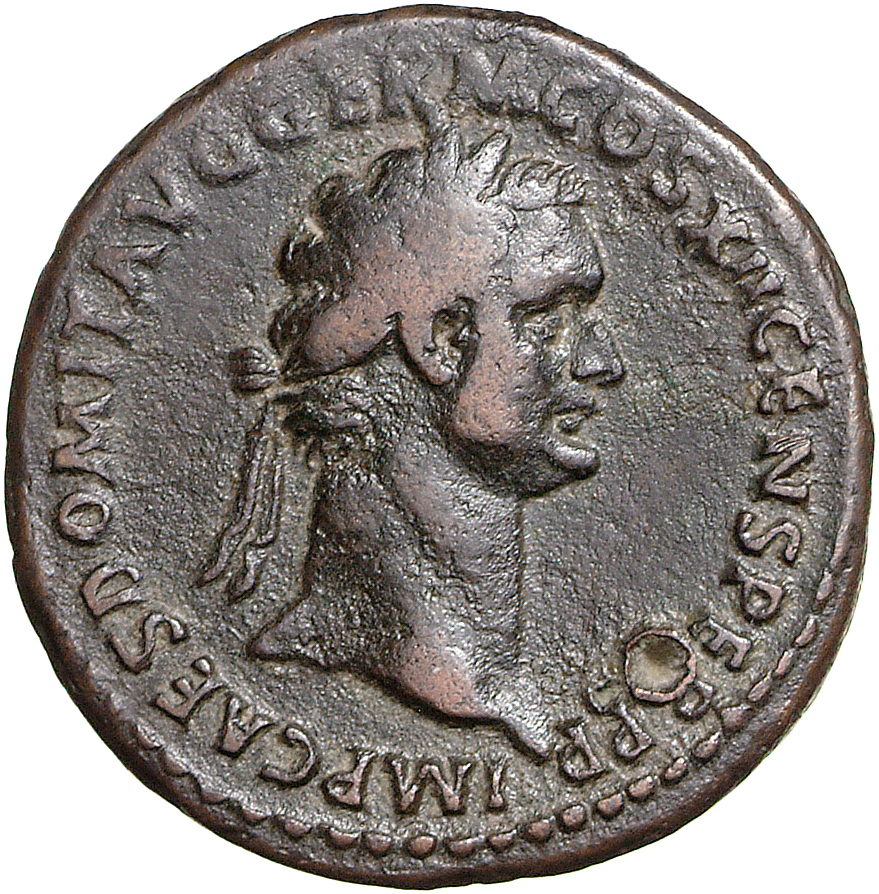 RIC II, Part 1 (second edition) Domitian 487 Domitian obverse, Head of Domitian, laureate, right