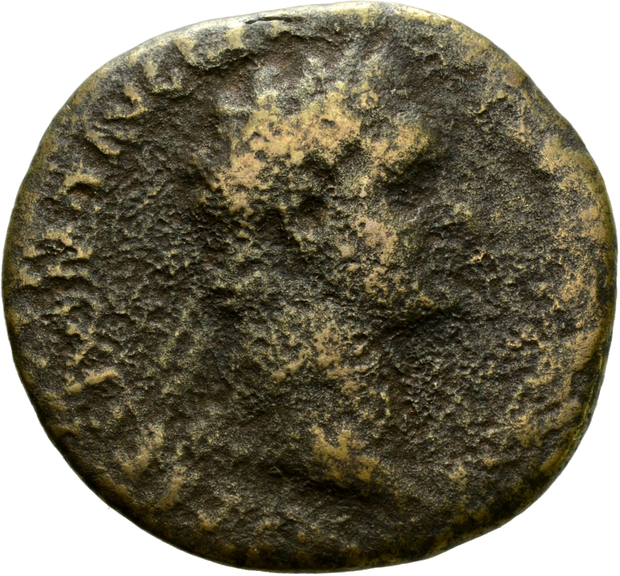 RIC II, Part 1 (second edition) Domitian 492 Domitian obverse, Bust of Domitian, laureate, right with aegis