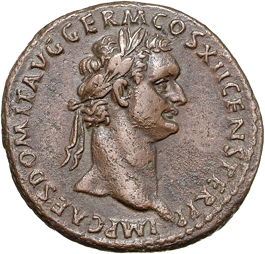 RIC II, Part 1 (second edition) Domitian 499 Domitian obverse, Head of Domitian, laureate, right