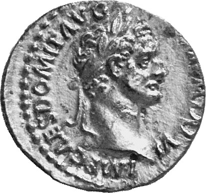 RIC II, Part 1 (second edition) Domitian 516 Domitian obverse, Head of Domitian, laureate, right