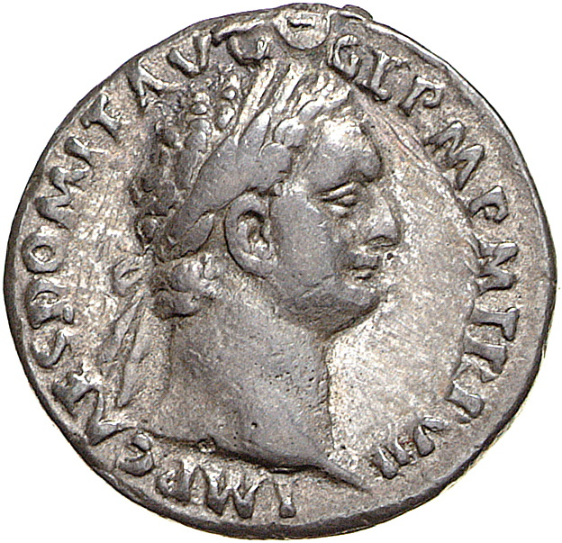 RIC II, Part 1 (second edition) Domitian 517 Domitian obverse, Head of Domitian, laureate, right