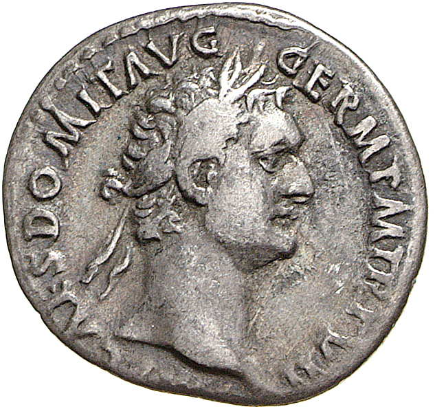RIC II, Part 1 (second edition) Domitian 518 Domitian obverse, Head of Domitian, laureate, right