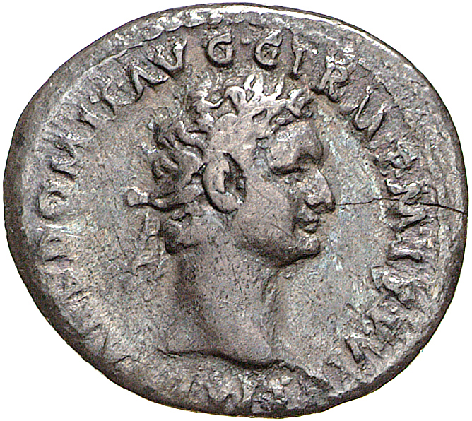 RIC II, Part 1 (second edition) Domitian 518 Domitian obverse, Head of Domitian, laureate, right