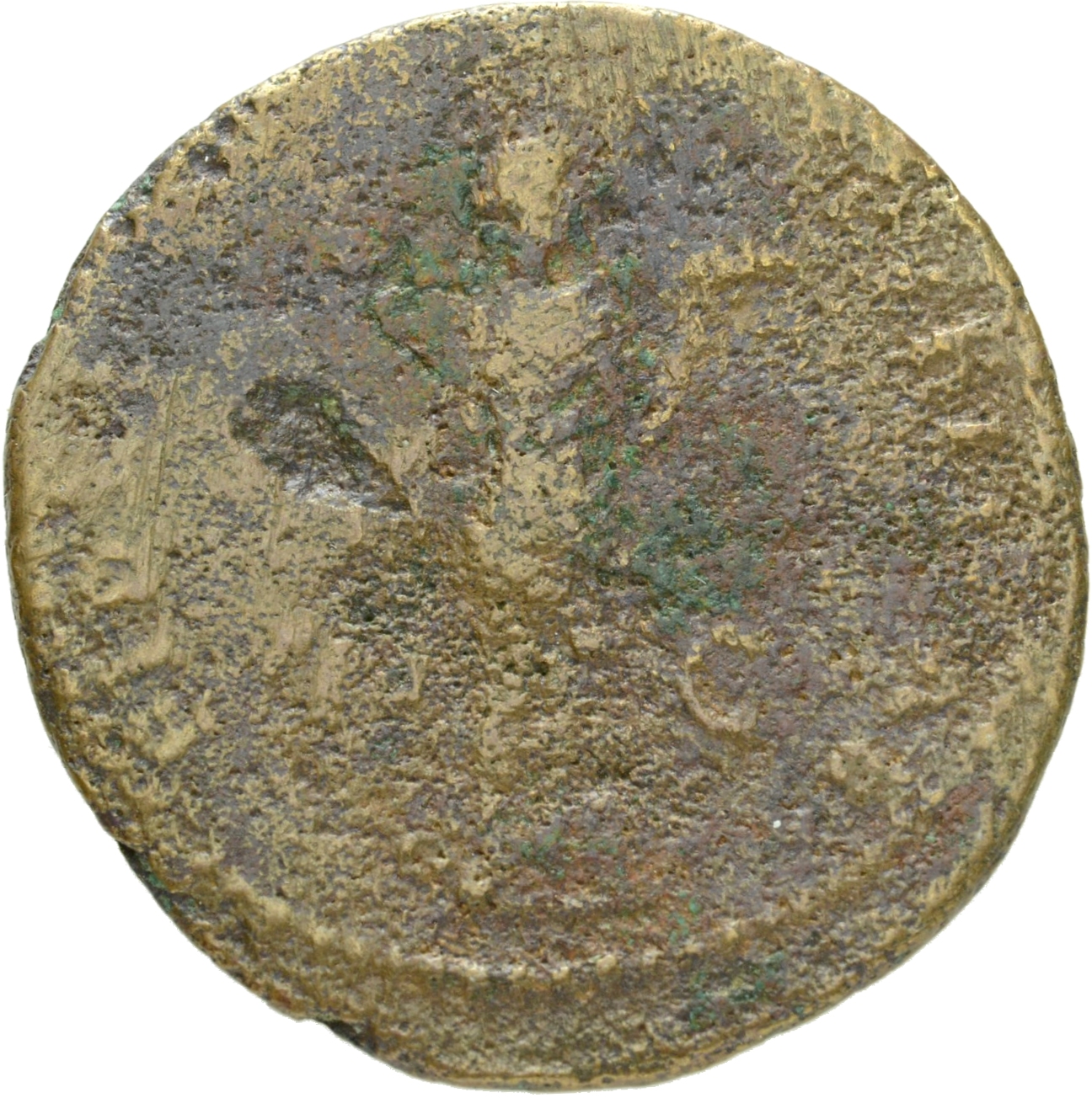 RIC II, Part 1 (second edition) Domitian 543 Domitian reverse, Fides standing right, holding corn-ears and plate of fruit