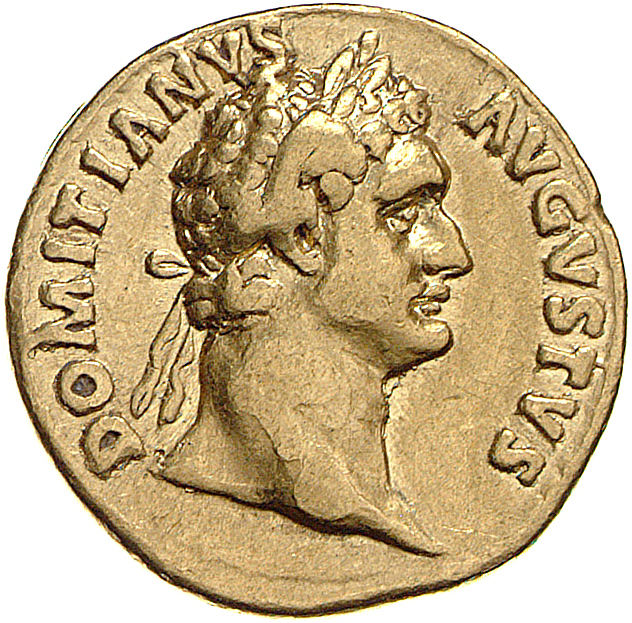 RIC II, Part 1 (second edition) Domitian 558 Domitian obverse, Head of Domitian, laureate, right