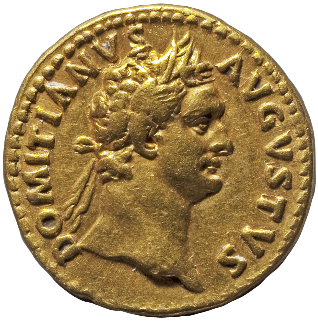 RIC II, Part 1 (second edition) Domitian 560 Domitian obverse, Head of Domitian, laureate, right
