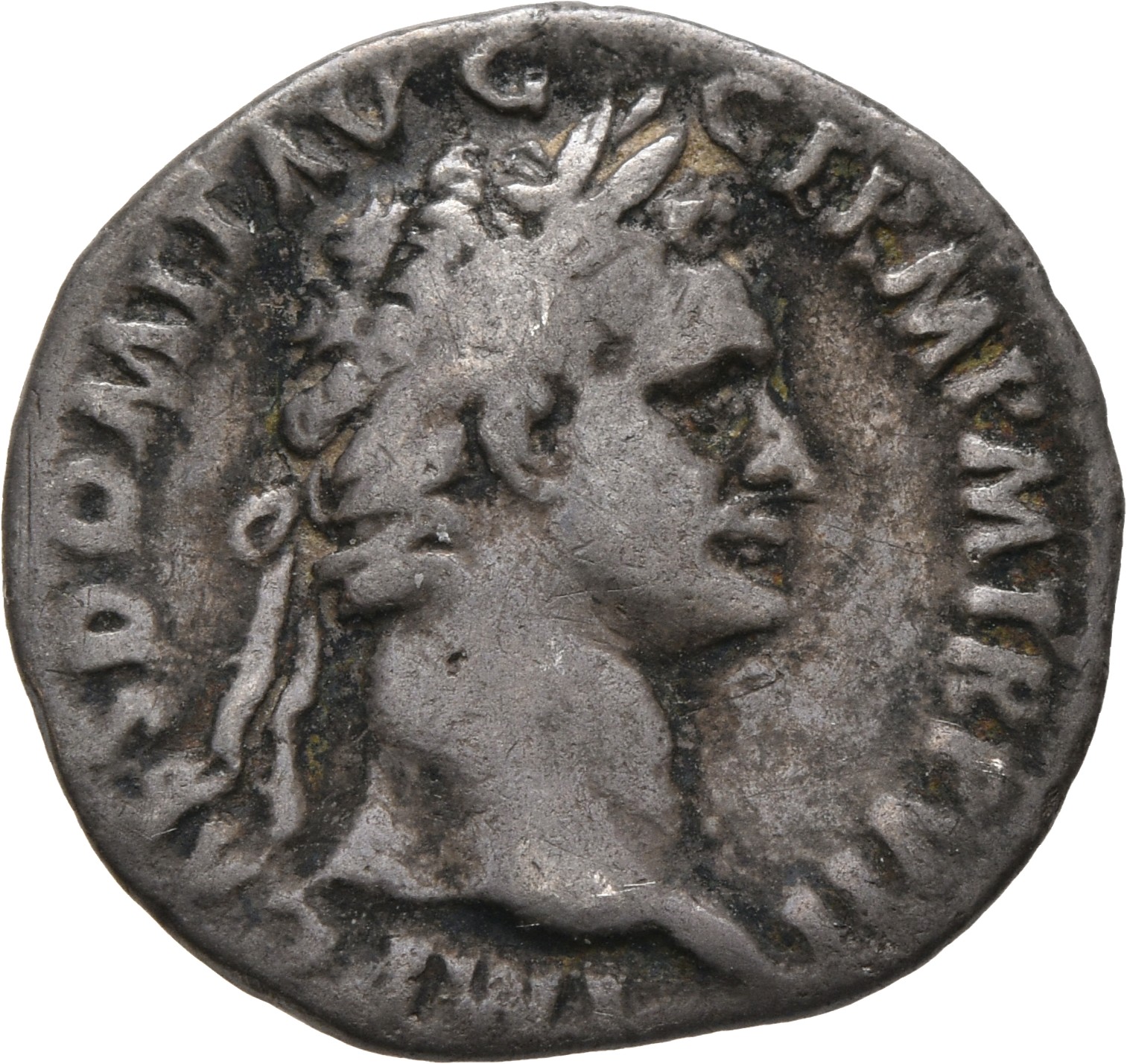 RIC II, Part 1 (second edition) Domitian 572 Domitian obverse, Head of Domitian, laureate, right
