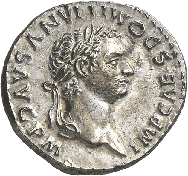 RIC II, Part 1 (second edition) Domitian 58 Domitian obverse, Head of Domitian, laureate, right