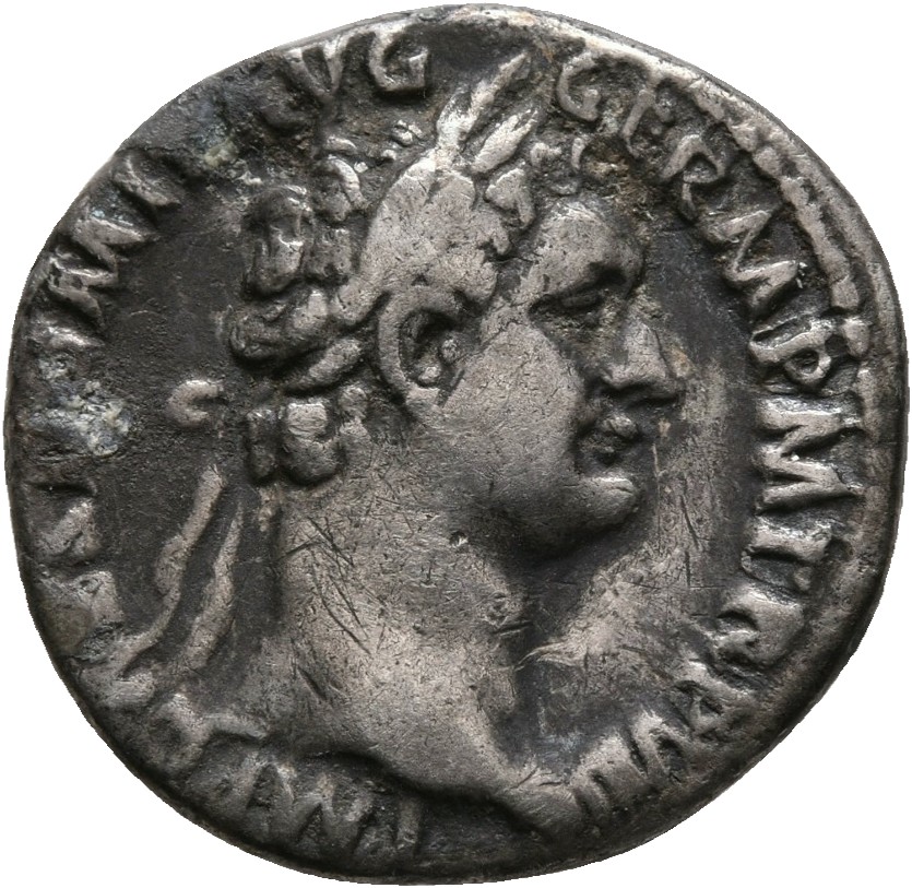 RIC II, Part 1 (second edition) Domitian 604 Domitian obverse, Head of Domitian, laureate, right