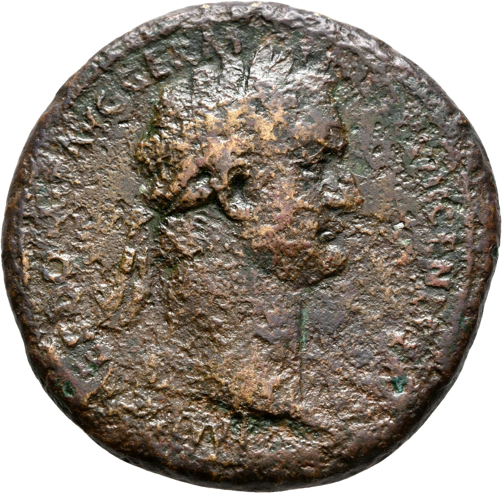 RIC II, Part 1 (second edition) Domitian 609 Domitian obverse, Head of Domitian, laureate, right