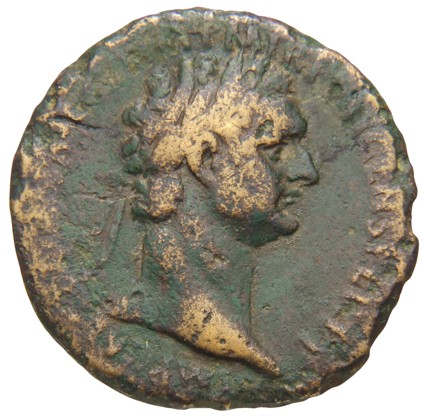 RIC II, Part 1 (second edition) Domitian 615 Domitian obverse, Head of Domitian, laureate, right