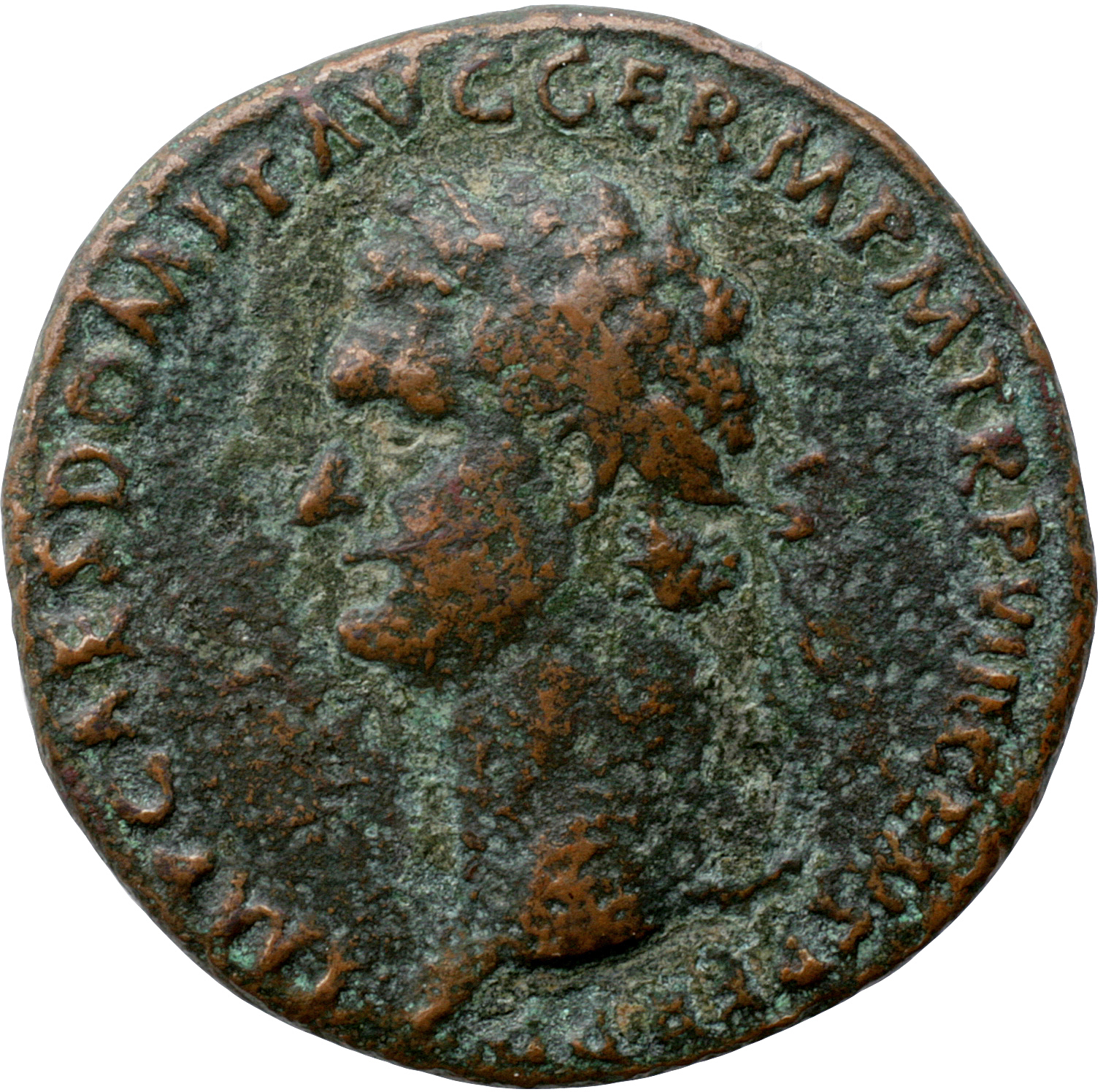 RIC II, Part 1 (second edition) Domitian 624 Domitian obverse, Head of Domitian, laureate, left