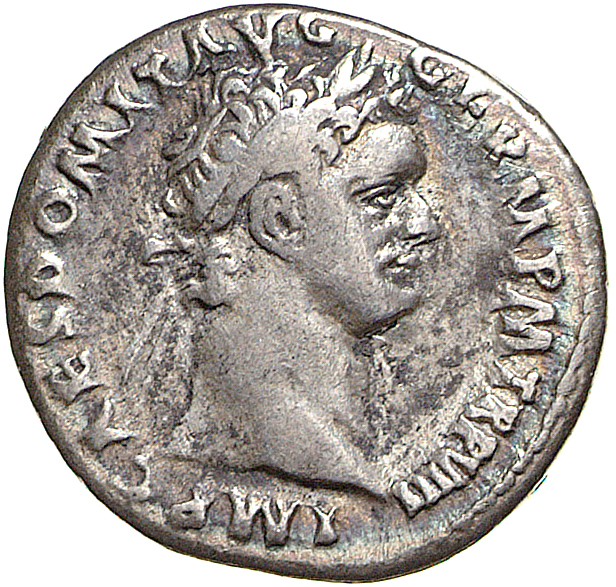 RIC II, Part 1 (second edition) Domitian 657 Domitian obverse, Head of Domitian, laureate, right