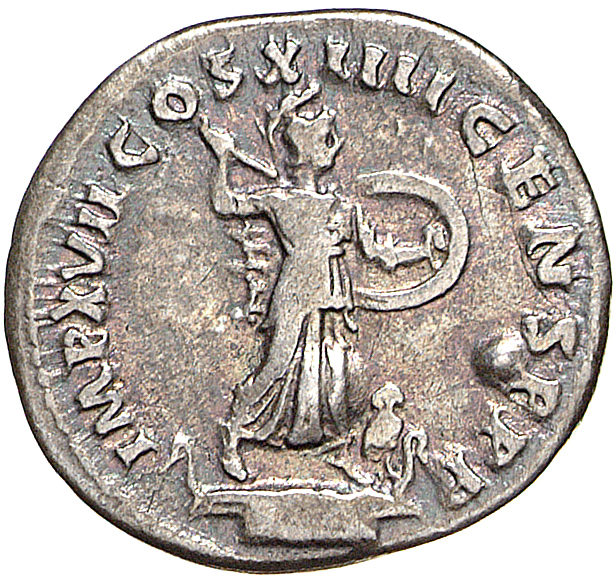RIC II, Part 1 (second edition) Domitian 657 Domitian reverse, Minerva standing right on top of rostral column, holding sp...