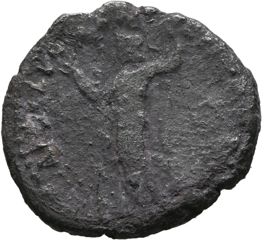RIC II, Part 1 (second edition) Domitian 660 Domitian reverse, Minerva standing left, holding thunderbolt and spear; shiel...