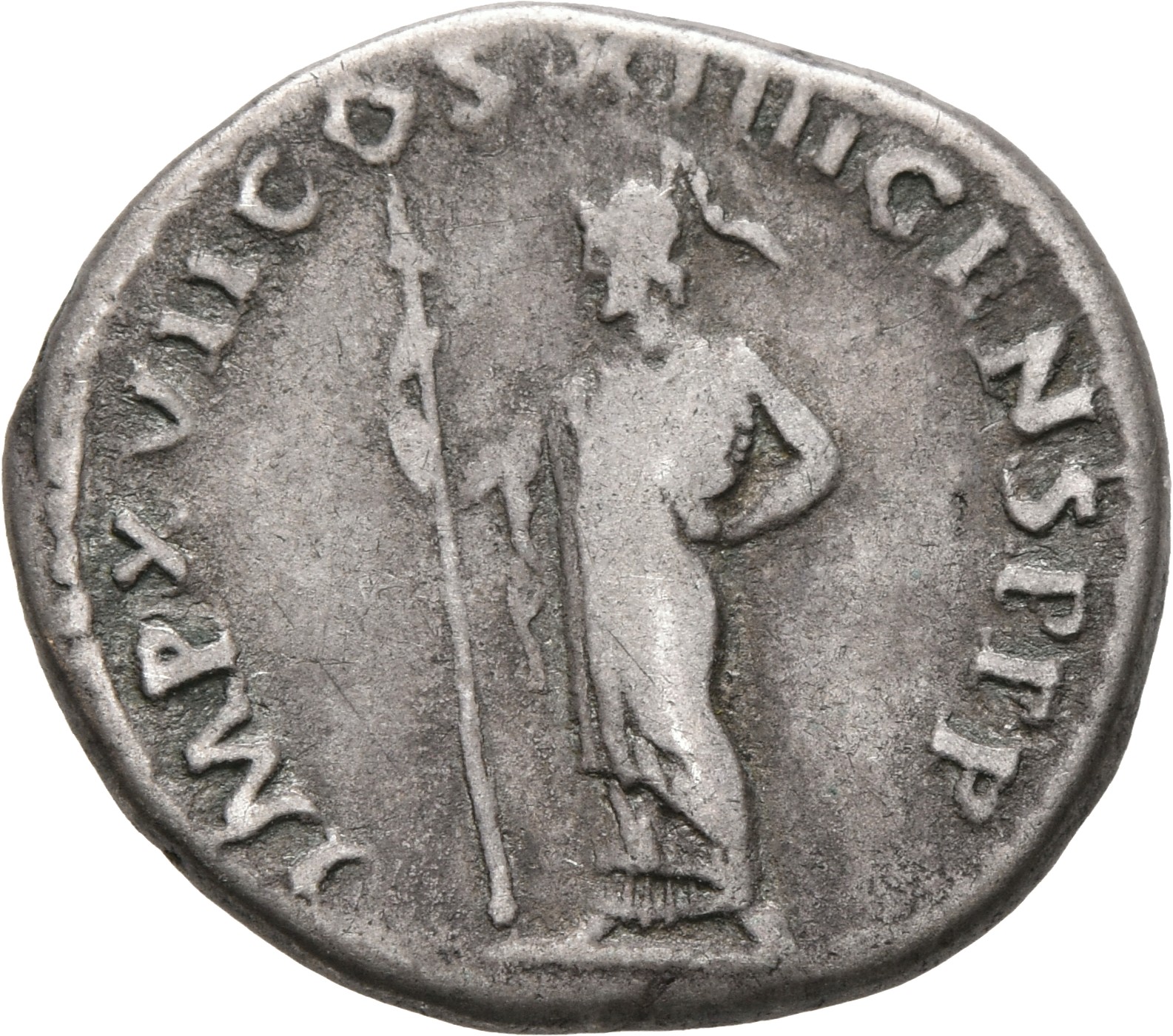 RIC II, Part 1 (second edition) Domitian 661 Domitian reverse, Minerva standing left, holding spear