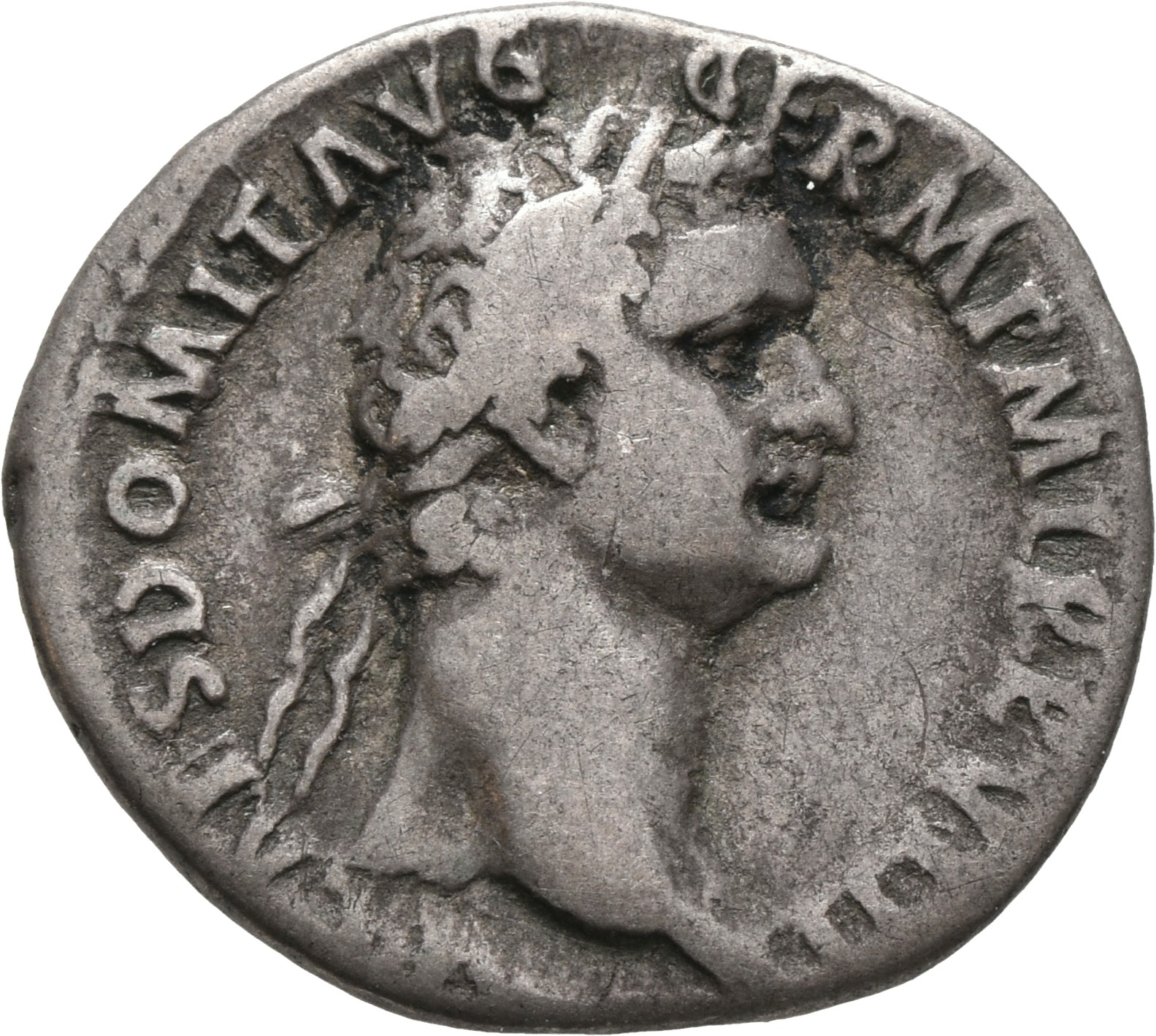 RIC II, Part 1 (second edition) Domitian 661 Domitian obverse, Head of Domitian, laureate, right