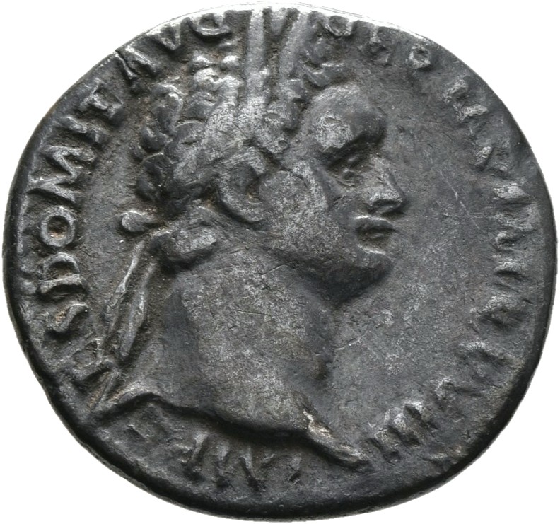 RIC II, Part 1 (second edition) Domitian 668 Domitian obverse, Head of Domitian, laureate, right