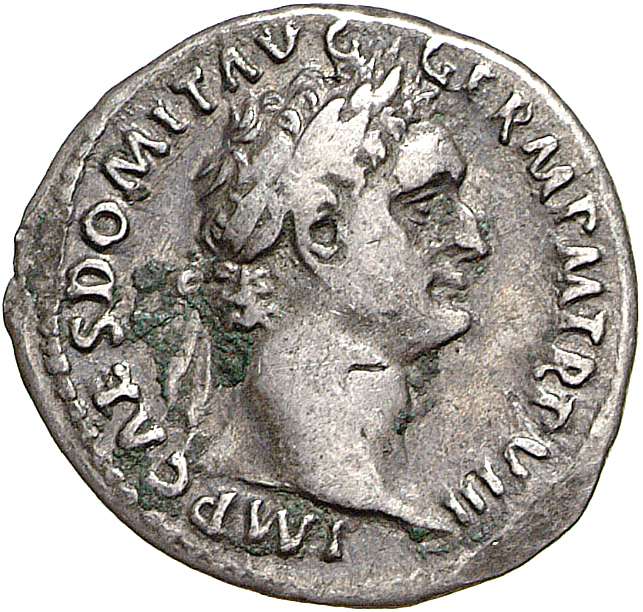 RIC II, Part 1 (second edition) Domitian 670 Domitian obverse, Head of Domitian, laureate, right