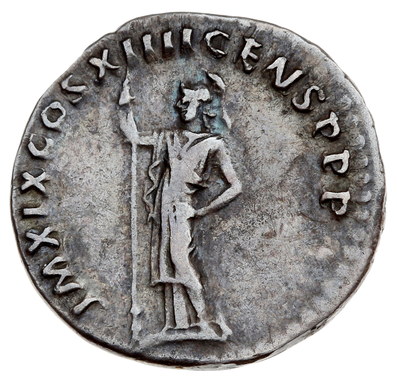 RIC II, Part 1 (second edition) Domitian 670 Domitian reverse, Minerva standing left, holding spear