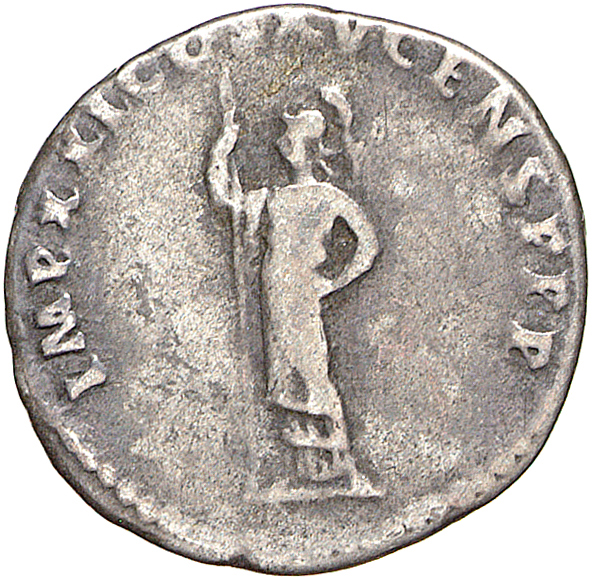 RIC II, Part 1 (second edition) Domitian 692 Domitian reverse, Minerva standing left, holding spear