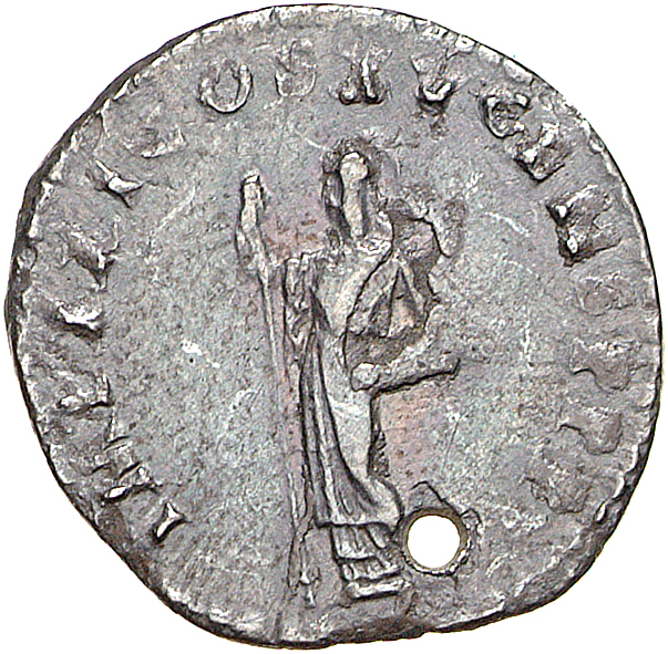 RIC II, Part 1 (second edition) Domitian 692 Domitian reverse, Minerva standing left, holding spear
