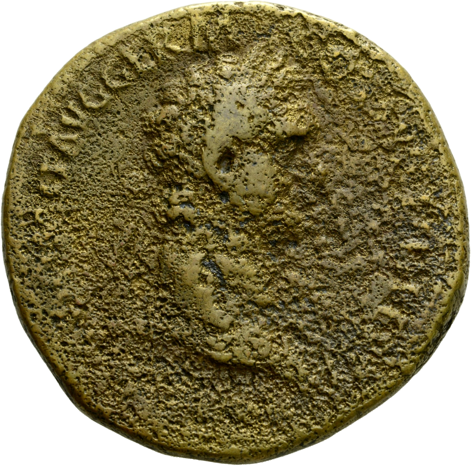 RIC II, Part 1 (second edition) Domitian 703 Domitian obverse, Head of Domitian, laureate, right